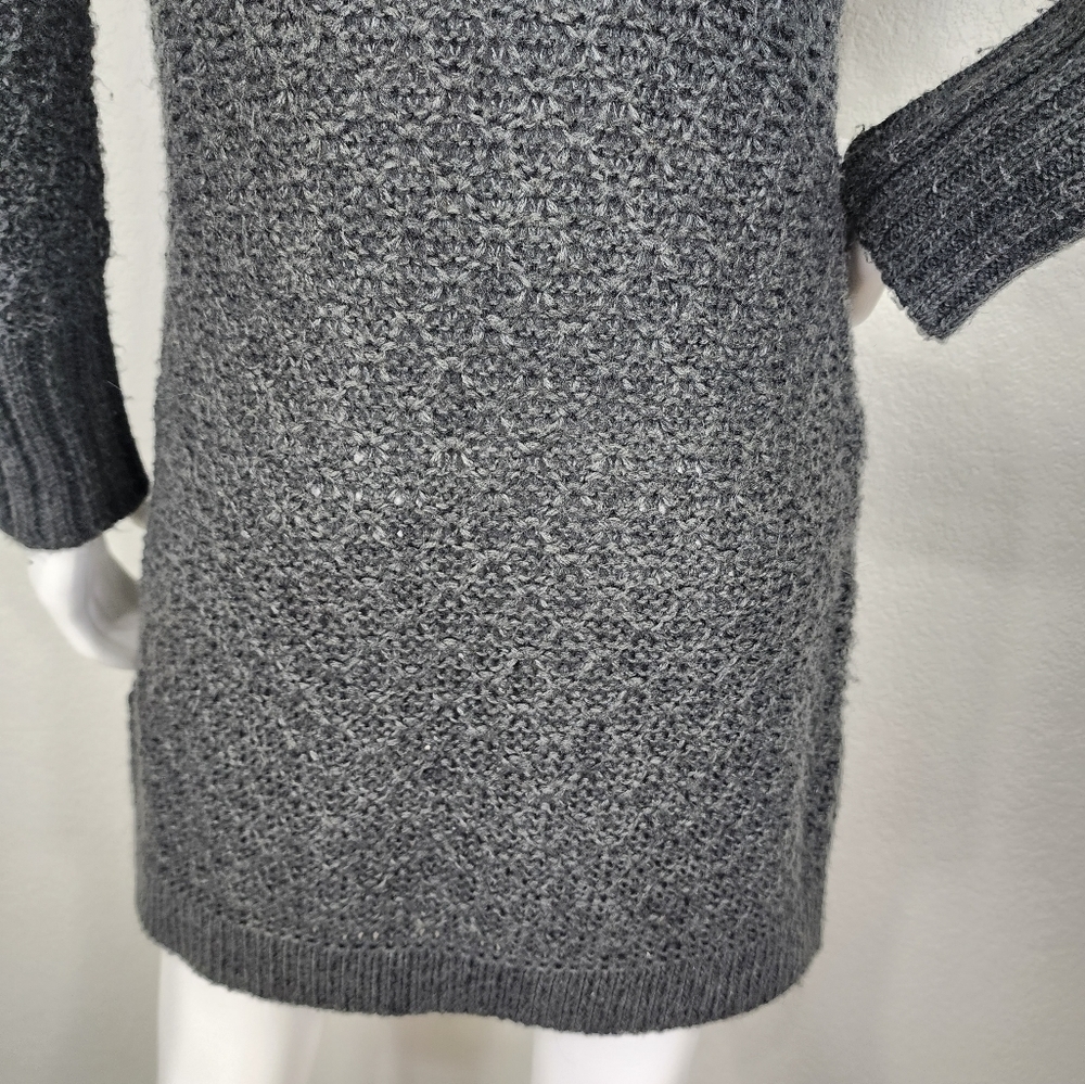 Cocogio Italian Gray Wool‎ Boho Long Cardigan Size S - Picture 9 of 15